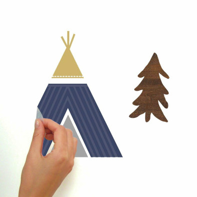 RoomMates. Αυτοκόλλητα τοίχου Κάμπινγκ στον Αρκτικό κύκλο.