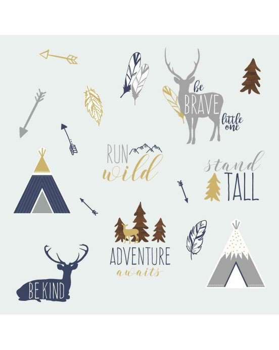 RoomMates. Αυτοκόλλητα τοίχου Κάμπινγκ στον Αρκτικό κύκλο.