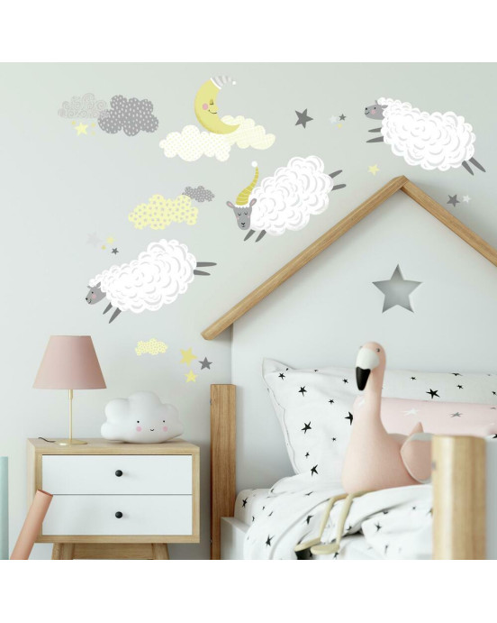 RoomMates. Αυτοκόλλητα τοίχου Προβατάκια.