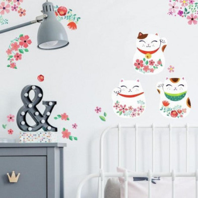 RoomMates. Αυτοκόλλητα τοίχου Γατούλες Ιαπωνίας