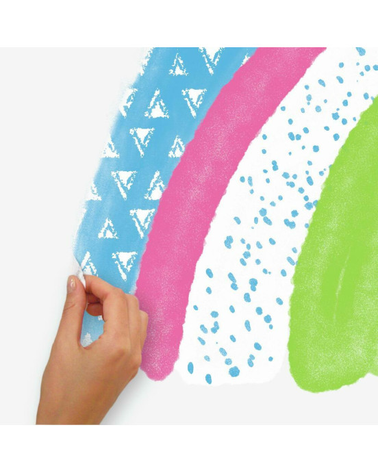 RoomMates. Αυτοκόλλητα τοίχου Ουράνιο τόξο & σύννεφα.