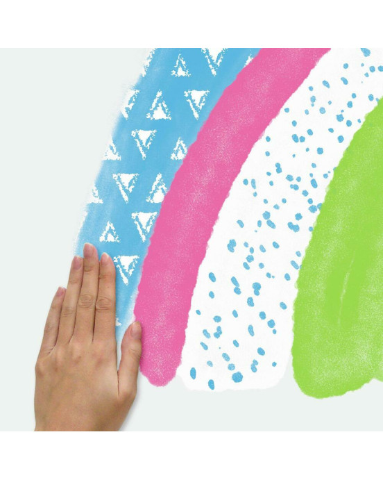 RoomMates. Αυτοκόλλητα τοίχου Ουράνιο τόξο & σύννεφα.