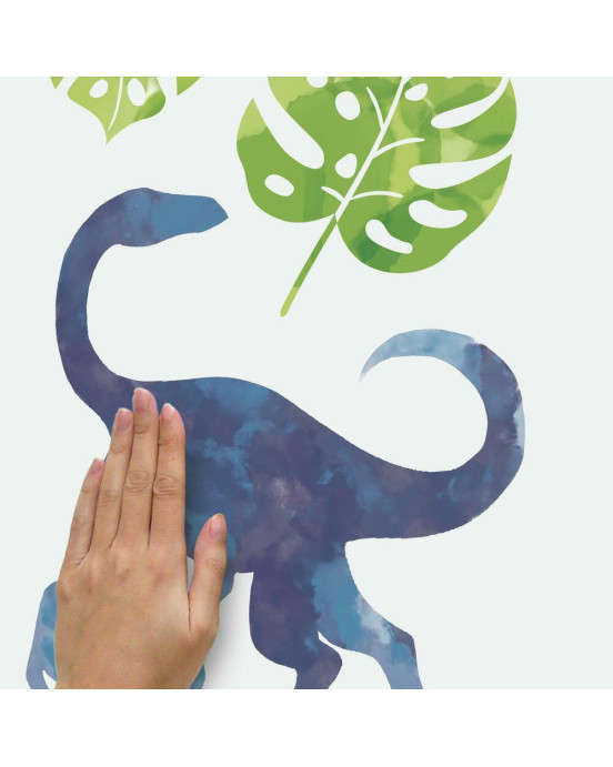 RoomMates. Αυτοκόλλητα τοίχου Δεινόσαυροι με νερομπογιά.