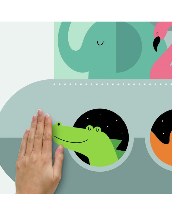 RoomMates. Αυτοκόλλητα τοίχου Ζωάκια-ufo