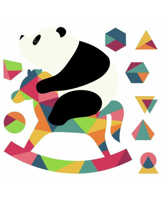 RoomMates. Αυτοκόλλητα τοίχου Πάντα σε κουνιστό αλογάκι