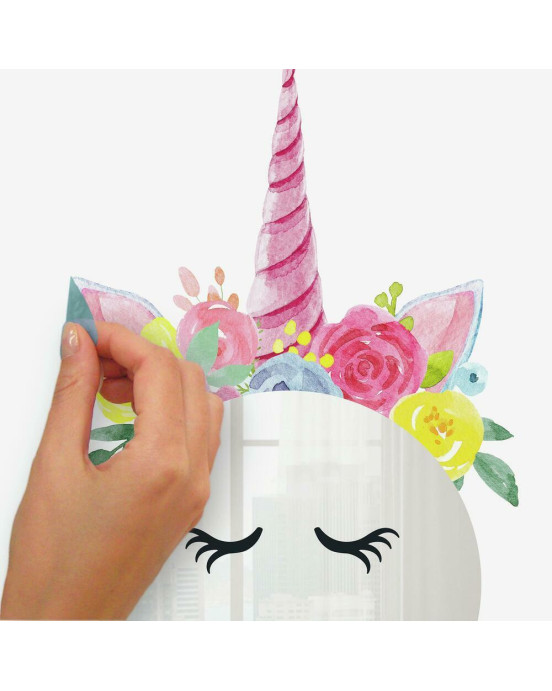 RoomMates. Αυτοκόλλητα τοίχου -καθρέπτης Μονόκερος.