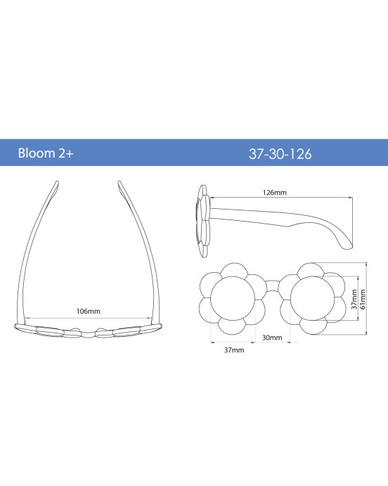 REAL SHADES. Παιδικά γυαλιά ηλίου Bloom Toddler 2-4 ετών Raspberry Sorbet