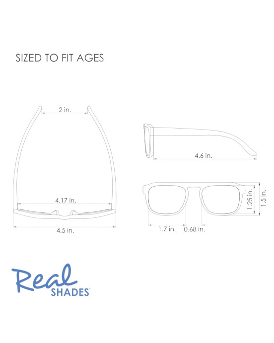 REAL SHADES. Παιδικά γυαλιά ηλίου Edge Toddler 2-4 ετών Sage Green