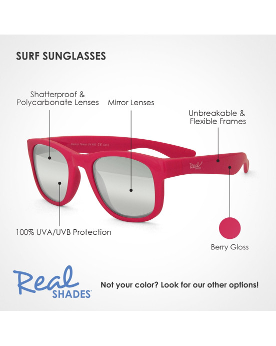 REAL SHADES. Παιδικά γυαλιά ηλίου Surf Toddler 2-4 ετών Berry Gloss