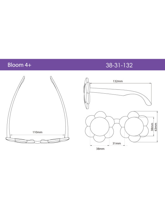 REAL SHADES. Παιδικά γυαλιά ηλίου Bloom Kid 4-6 ετών Pancake Batter