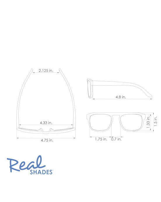 REAL SHADES. Παιδικά γυαλιά ηλίου Edge Kid 4-6 ετών Rye Tortoise