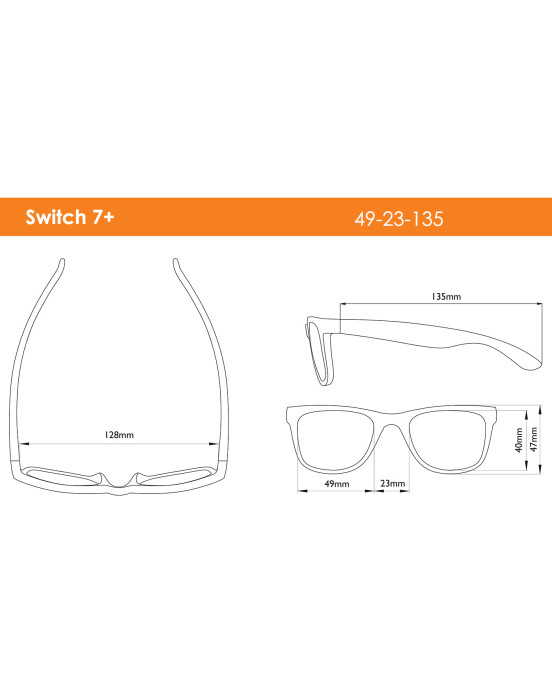 REAL SHADES. Παιδικά γυαλιά ηλίου Switch Kid 4-6 ετών Yellow/Orange