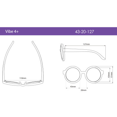 REAL SHADES. Παιδικά γυαλιά ηλίου Vibe Kid 4-6 ετών Cool Blue