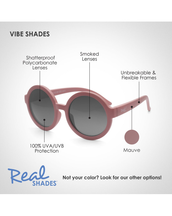REAL SHADES. Παιδικά γυαλιά ηλίου Vibe Youth 7+ ετών Mauve