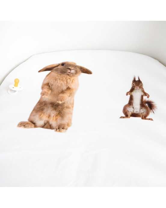 SNURK. Σεντόνι με λάστιχο Furry Friends 70Χ140