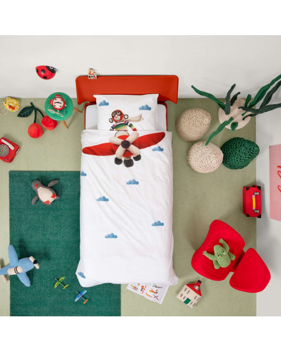 SNURK. Κλινοσκέπασμα Μαϊμουδάκι - πιλότος 160Χ220 - 50Χ70