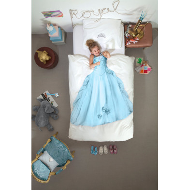 SNURK. Κλινοσκέπασμα Πριγκίπισσα 140Χ200 - 50Χ70 (γαλάζιο)
