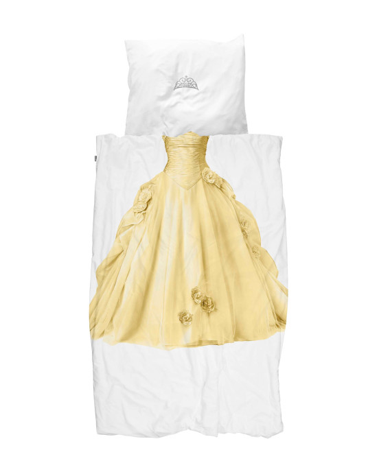SNURK. Κλινοσκέπασμα Πριγκίπισσα 140Χ200 - 50Χ70 (κίτρινο)