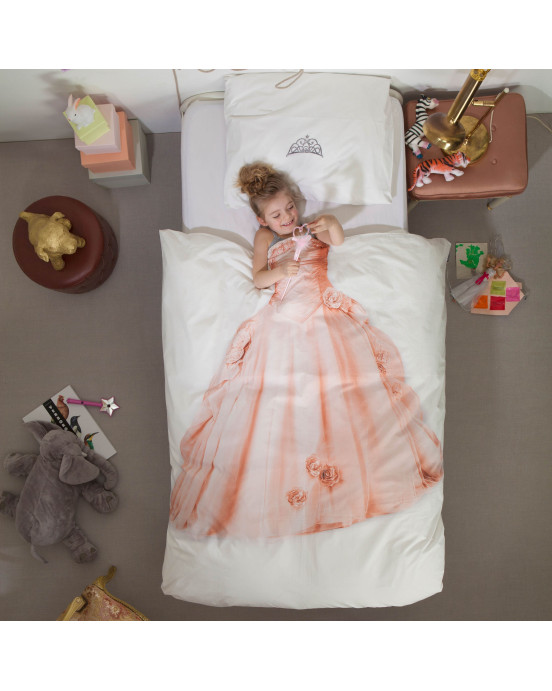 SNURK. Κλινοσκέπασμα Πριγκίπισσα 160Χ220 - 50Χ70 (ροζ)