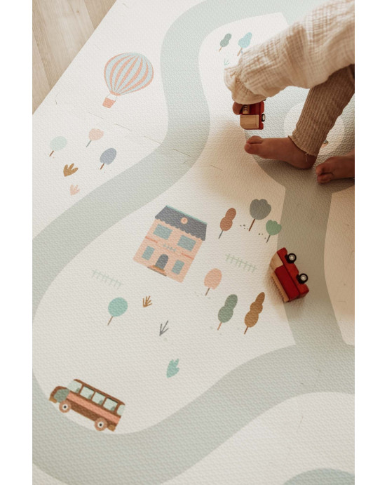 PLAY&GO. Στρωματάκι-παζλ διπλής όψης - κουτί αποθήκευσης - Το Χωριό