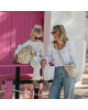 WILDRIDE. Τσάντα ώμου με βολάν Beige Stripe