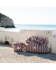 WILDRIDE. Τσάντα ώμου με βολάν Bordeaux Stripe