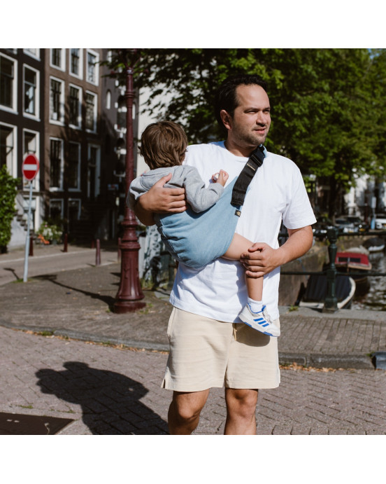 WILDRIDE. Μάρσιπος αγκαλιάς για νήπια Denim