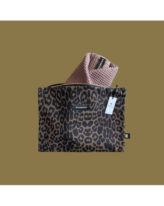 WILDRIDE. Τσαντάκι Brown leopard
