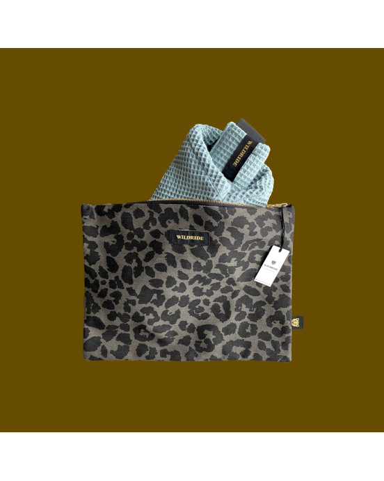 WILDRIDE. Τσαντάκι Grey leopard