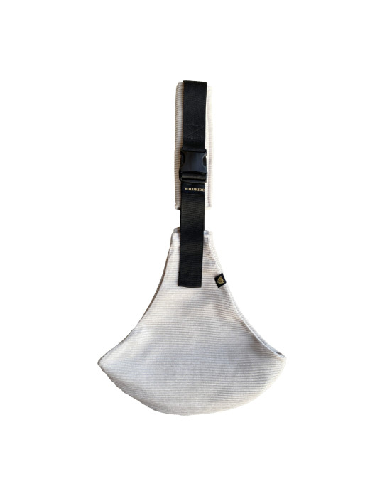 WILDRIDE. Μάρσιπος αγκαλιάς για νήπια κοτλέ Cream