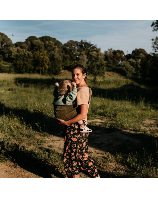 WILDRIDE. Μάρσιπος αγκαλιάς για νήπια κοτλέ Olive Green