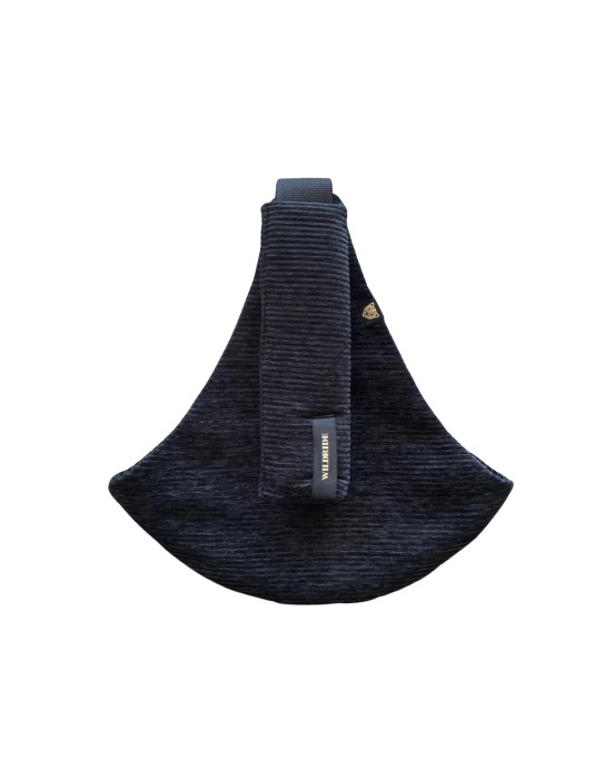 WILDRIDE. Μάρσιπος αγκαλιάς για νήπια κοτλέ Black