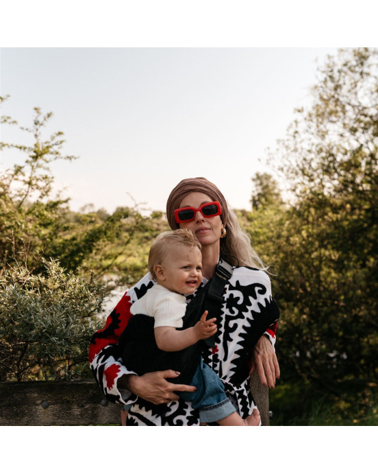 WILDRIDE. Μάρσιπος αγκαλιάς για νήπια κοτλέ Black