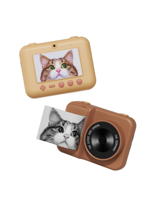 ZOO FAMILY. Φωτογραφική μηχανή με ενσωματωμένο εκτυπωτή Zoo print Αρκουδάκι